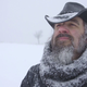 Jason VandenBerghe on a hike through snowy fields toward the end of the documentary.